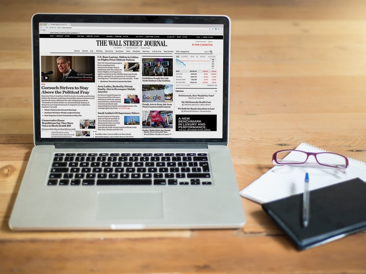 Complimentary access to The Wall Street Journal